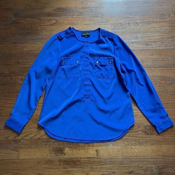 Cynthia Rowley Royal Blue Blouse - Picture 1 of 5